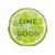 P_ Graham Dunn Lime Feeling Good Green Fruit 3_5 x 3_25 Pine Wood Tabletop Shape Sign
