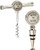 Thirstystone Cork Screw-Stopper Set, Love to Wine, Silver