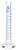 Measuring Cylinder 10ml - Class B Tolerance ±0_2ml - Borosilicate Glass Blue Graduations - Round Base - Eisco Labs