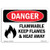 OSHA Danger Sign - Flammable Keep Flames and Heat Away  Choose from Aluminum Rigid Plastic Or Vinyl Label Decal  Protect Your Business Construction Site Warehouse   Shop Area   Made in The USA
