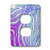 3dRose lsp_25746_6 Pink & Aqua Zebra Print 2 Plug Outlet Cover