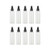 VOANZO 10PCS Empty Plastic Spray Bottle 100ml Fine Mist Travel Atomiser Set Refillable Travel Size Bottle Toiletries Liquid Containers white