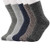 Womens Socks Soft Warm Wool Socks Winter Thick Knit Casual Cozy Crew Socks 5 Pairs