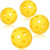 NENRENT 4 Pack Pickleball Balls Indoor Pickleballs with 26 Precisely Drilled Holes Yellow