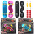 Oruuum 6Pcs Professional Mini FingerboardsFinger Skateboard Unique Matte Surface Random Pattern 2-Style
