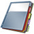 Cardinal Expanding Pocket Poly Divider, 5-Tab, Multi-Color (84012CB)