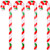 URATOT Inflatable Pieces Candy Cane Stick Inflatable Candy Balloon Christmas Candy Cane for Christmas Fancy Decoration 4