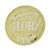 Christmas Paper Plates Gold Colored 20 Count - Hark The Herald Angels Sing - 7_87 Inch Diameter