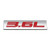1x 3D Chrome Finish Metal 3_6L Emblem Alloy Badge Sticker Chrome Red