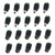 ELECTCHN 10Pairs 12V DC Power Connector MaleFemale 2_1x5_5MM Socket Jack Plug Adapter for CCTV Security Camera Led Strip Cable Wire Ends