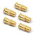 VCE 5-Pack Gold Plated RG6 F-Type Male to Female Quick Coax Coaxial Cable Connector Quick Push On Adapter