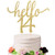 Eiveny Golden Glitter Hello 14 Cake Topper - Cheer to 14th Years - 14 and Fabulous Cake Topper - Wedding Anniversary Party Sign Decorations 14