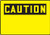 Accuform MRBH606VA Aluminum Safety Sign Legend CAUTION BLANK 10 Length x 14 Width Black on Yellow