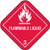 Labelmaster ML6 Hazmat Shipping Form Flag Flammable Liquid Pack of 500