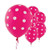 Amscan Bright Pink Dots All Over Print Latex Balloons