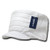 DECKY Knitted Flat Top Cap w Visor White