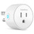 Circular Mini Smart Plug Wi-fi Socket Outlet Compatible wAlexa Google Home   IFTTT Timer Function Controls Electrical Appliances   Devices Overcharge Prevention No Hub Required