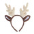 Amosfun Reindeer Antler Hair Hoop Christmas Elk Headband Headwear for Children Christmas Birthday Costume Party Gift Milk White