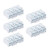 uxcell Spring Connectors Quick Wire Connector No Screws Terminal Barrier Block 4 Ways 5pcs