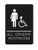 Corko Signs All Gender Restroom Sign - Black - ADA Approved Bathroom Sign with Double Sided 3M Tape