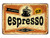 AOYEGO Espresso Tin SignClassic Italian Coffee Vintage Metal Tin Signs for Cafes Bars Pubs Shop Wall Decorative Funny Retro Signs for Men Women 8x12 Inch