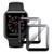 2 Pack Screen Protector for Apple Watch 38mm Anti-FingerprintAnti-ScratchAnti-BubbleFull Coverage Black Edge 3D Curve Tempered Glass Film Compatible with iWatch 38mm Series 321