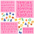 4 Pieces Letters Silicone Molds Number Silicone Molds Uppercase Letters Silicone Fondant Molds Lowercase Letters Chocolate Molds Handmade Soap Moulds Biscuit Ice Cube Tray for Making Desserts Pink