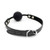 Ball Gag Silicone Black by HappyNHealthy