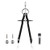 Precision Compass, JARLINK Math & Geometry Compass with Lock, Metal and Durable Compass for Solid and Plane Precision Tool, Fit for Drafting, Drawing, Measuring