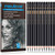 MISULOVE Professional Charcoal Pencils Drawing Set - 12 Pieces Soft Medium   Hard Charcoal Pencils for Drawing Sketching Shading Ideal Artist Pencils for Beginners   Artists