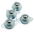 heyous 4pcs Ball Transfer Units CY-15A Carbon Steel 58-type Screw Mounted Round Ball Bearings Universal Rotation Caster 58 Inch 33 lbs Roller Ball Bearings