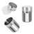 Accmor 2 Pack Powder Sugar Shaker with Lid Stainless Steel Mesh Shakers for Cinnamon Powder Sugar Cocoa Flour Pepper