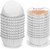 Gifbera White Metallic Foil Cupcake Liners Standard Size Baking Cups 200-Count