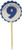 All About Details Shimmer Blue 9th Birthday Cupcake Toppers, Set of 12