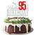 Happy 95th Birthday Cake Topper - Ninety five-year-old Cake Topper 95th Birthday Cake Decoration 95th Birthday Party Decoration Silver and Red