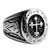 HZMAN Vintage Celtic Cross Stainless Steel Ring Band Medieval Biker for Men
