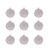 ABBECIAO 20 PCS Stainless Steel Bezel Pendant Trays Round Cabochon Settings Trays Pendant Blanks 20mm