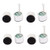 uxcell 8Pcs 52dB Electret Microphone Inserts with PCB Pins Condenser 9x7mm