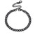 PROSTEEL Mens Chain Bracelets Cuban Link Black Bangle Trendy Jewelry Gift Adjustable Stainless Steel Chain Bracelet for Men Women