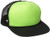 DECKY Flat Bill Neon Trucker Cap BlackNeon Green
