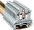 Fielect D-UK2_5 DIN Rail Terminal Block End Cover DIN Rail Terminal Partition 25 Pcs Gray