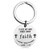 KUIYAI Bible Verse Keychain Luke 137 Religious Faith Keychain Inspirational Christian Gift Keychain