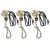 VIPMOON 3 PACK Ceiling Fan Switch Pull Chain Switch Zing Ear ZE-109 ON-OFF Pull Chain Lamp Switch for Ceiling Fan Lights Lamp Bronze