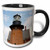 3dRose Usa Rhode Block Island Mohegan Bluffs Southeast Lighthouse Two Tone Mug 11 oz Black