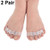 Soft Gel Toe Separator Toe Separators Stretchers for Bunion Pain Relief Gel Silicone Toe Spreaders Bunion Pain Toe Hammer Toe Overlapping Toe Corrector Soft Bunion Big Toe Straighteners 2 Pair
