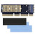 Tienkuo PCI Express Expansion Card NVME Adapter Support PCIe x4 x8 x16 Slot with M_2 SSD M Key and Heat Sink Full Speed for 2230 2242 2260 2280