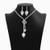 Campsis Rhinestone Teardrop Necklace Wedding Bridal Tassel CrystaL Statement Necklaces Earring Jewelry Set for Women and Girls Campsis Rhinestone Teardrop Necklace Wedding Bridal Tassel CrystaL Statement Necklaces Earring Jewelry Set for Women and Girls