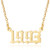 RINHOO Birth Year Number Pendant Necklace Stainless Steel Gold Number Birthday Necklace Chain Jewelry for Women Girl 2005 1993