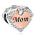 CharmSStory Heart Mom Rose Gold Plated Charms Beads for European Bracelets April