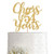Gold Glitter Cheers to 54 years cake topper Gold Happy 54th Birthday Cake Topper Birthday Party Decorations Supplies